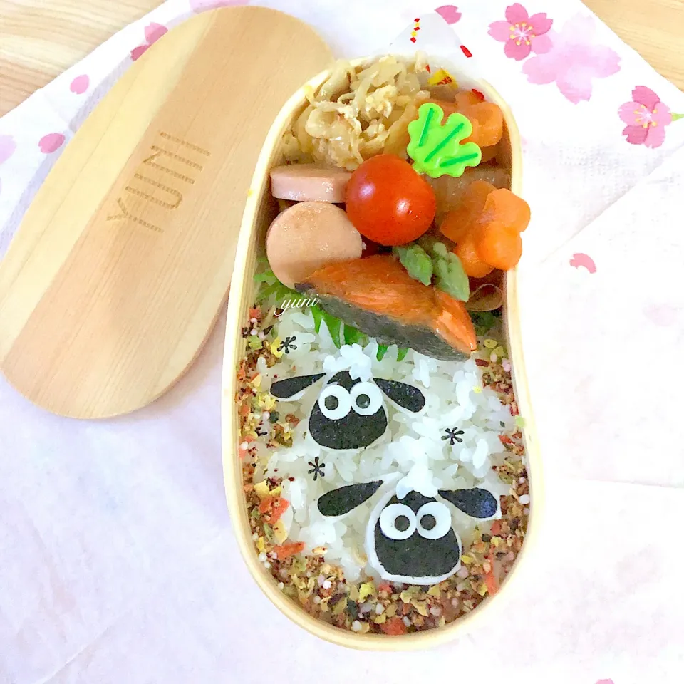 ひつじ🐑ショーン弁当☘️|🌸yuni🌸さん