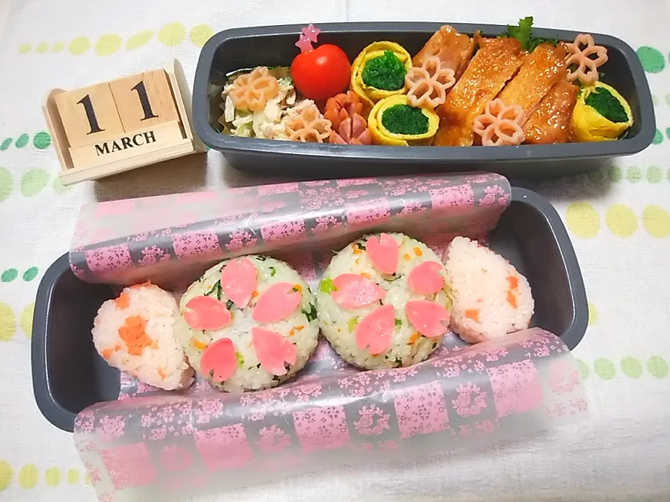 🍱今日の息子弁当
　(💮公立入試&🏫中学ラス弁)|tomoさん