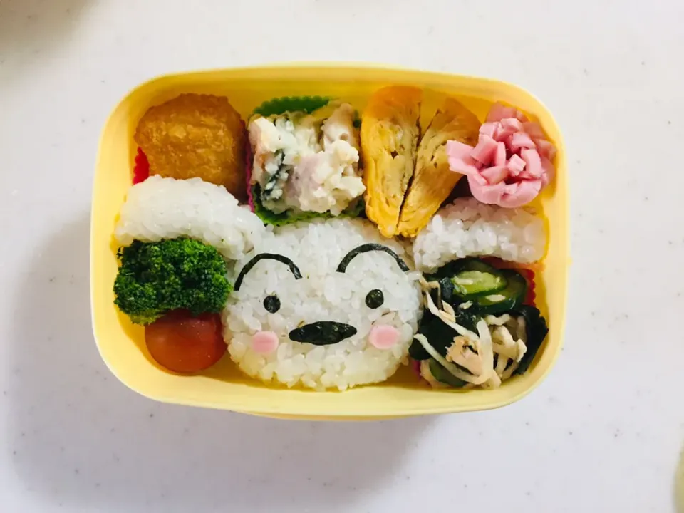 Snapdishの料理写真:あさちゃん☆さんの料理 クレヨンしんちゃんシロのおにぎりで、おにぎりアクション最終日に参加します❣️|pimoriさん