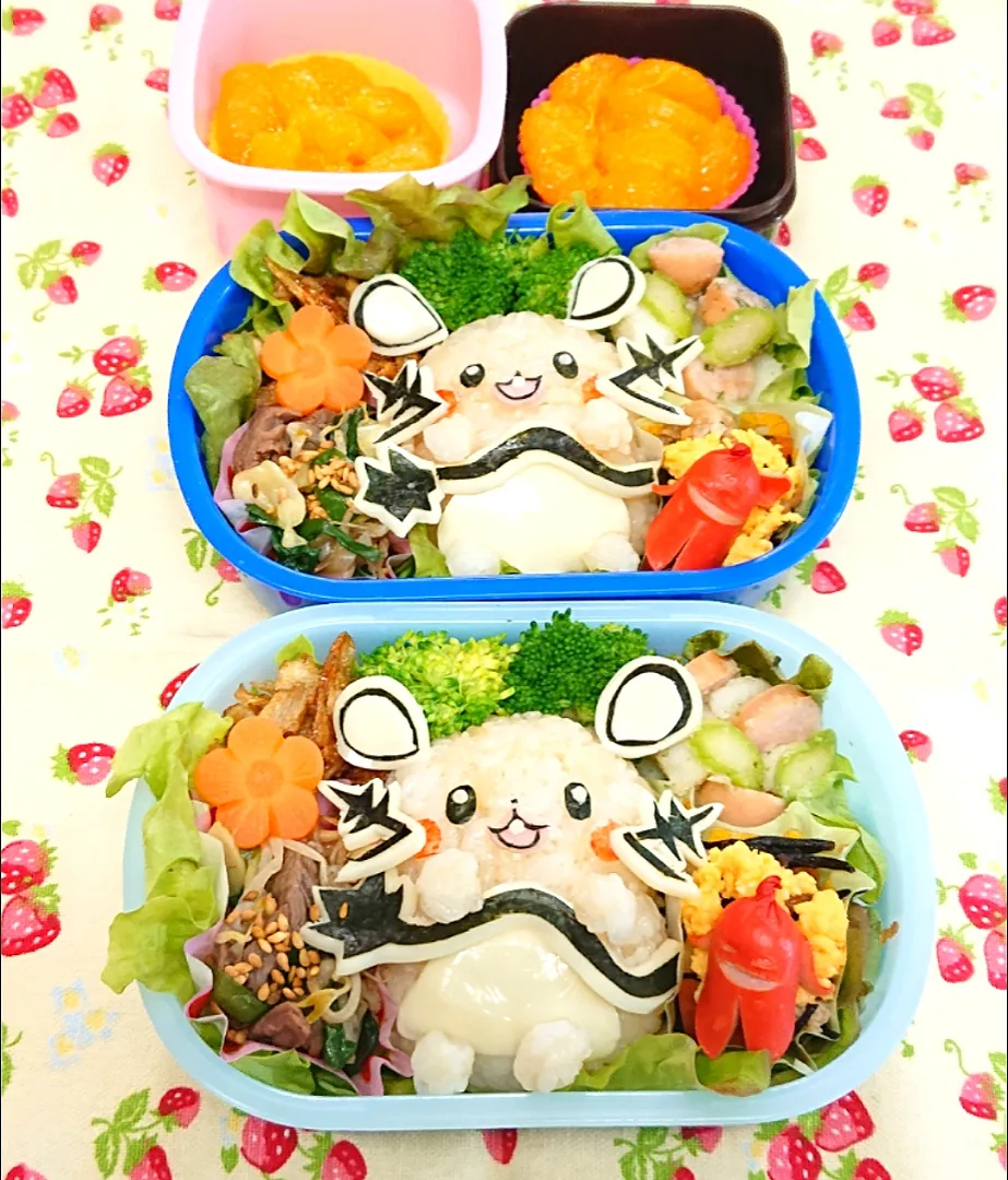 Snapdishの料理写真:デデンネおにぎり弁当❤️|みちゅあしさん