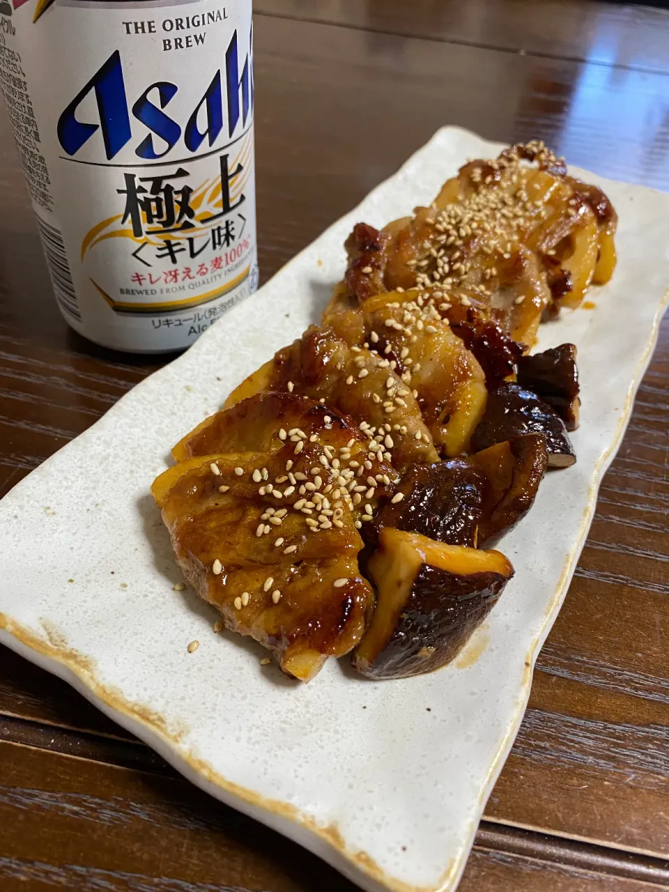 からあげビールさんの料理 ビールが進む♪はちみつコチュ照り肉巻き蓮根＆肉巻き椎茸|TOMOさん