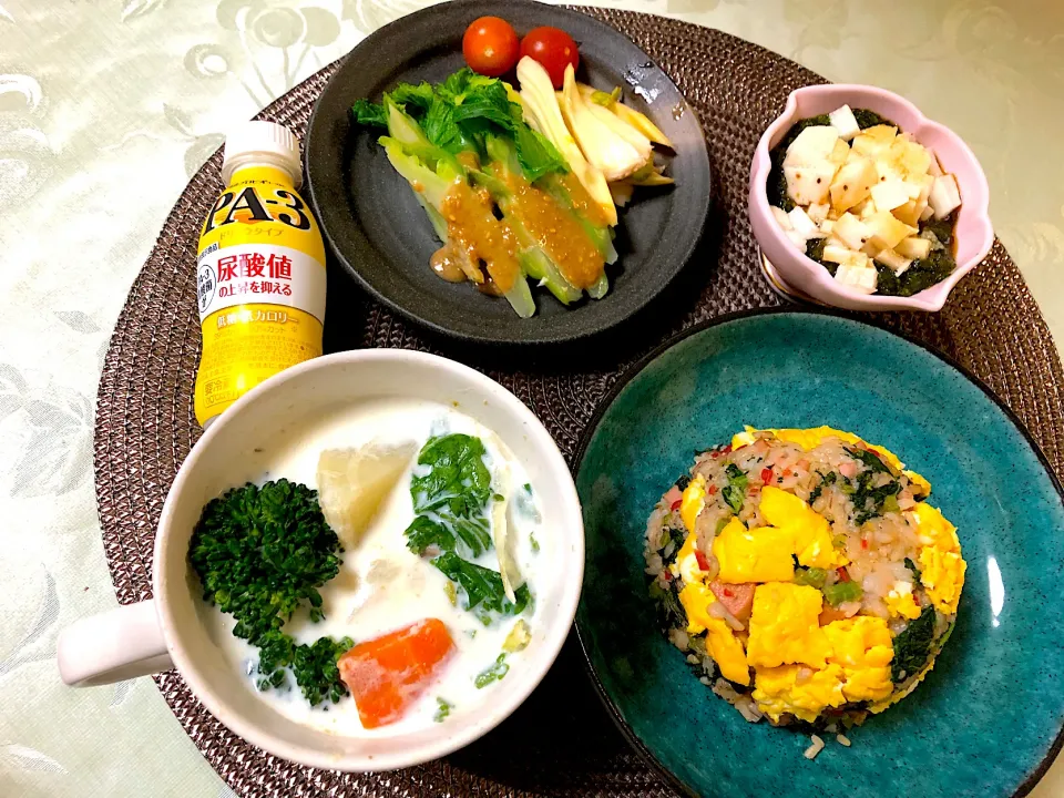 尿酸値を下げる👇👇晩ご飯☆③|ぽっちさん