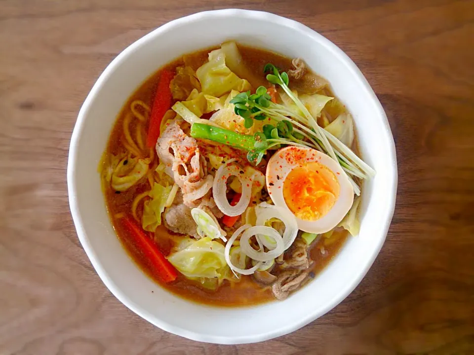 野菜味噌ラーメン|古尾谷りかこさん