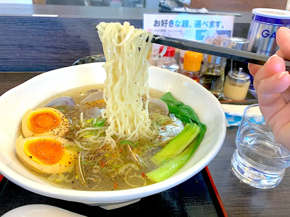 あさりラーメン大盛り　ナイスリフト！！|きらさん