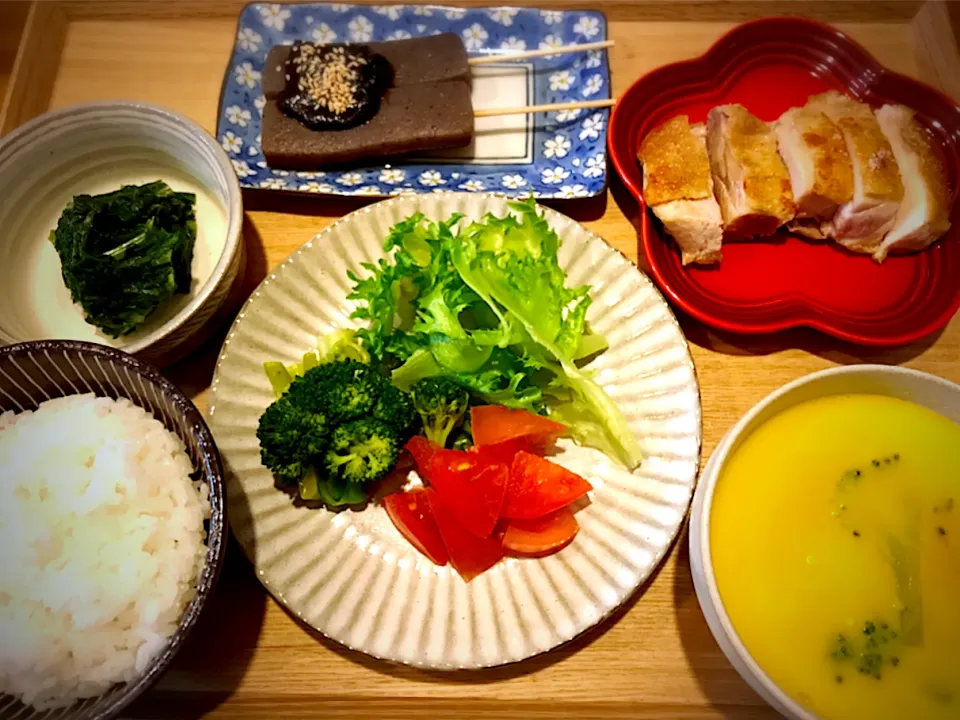 【定食】チキンソテー定食。|okaasansyokudouさん