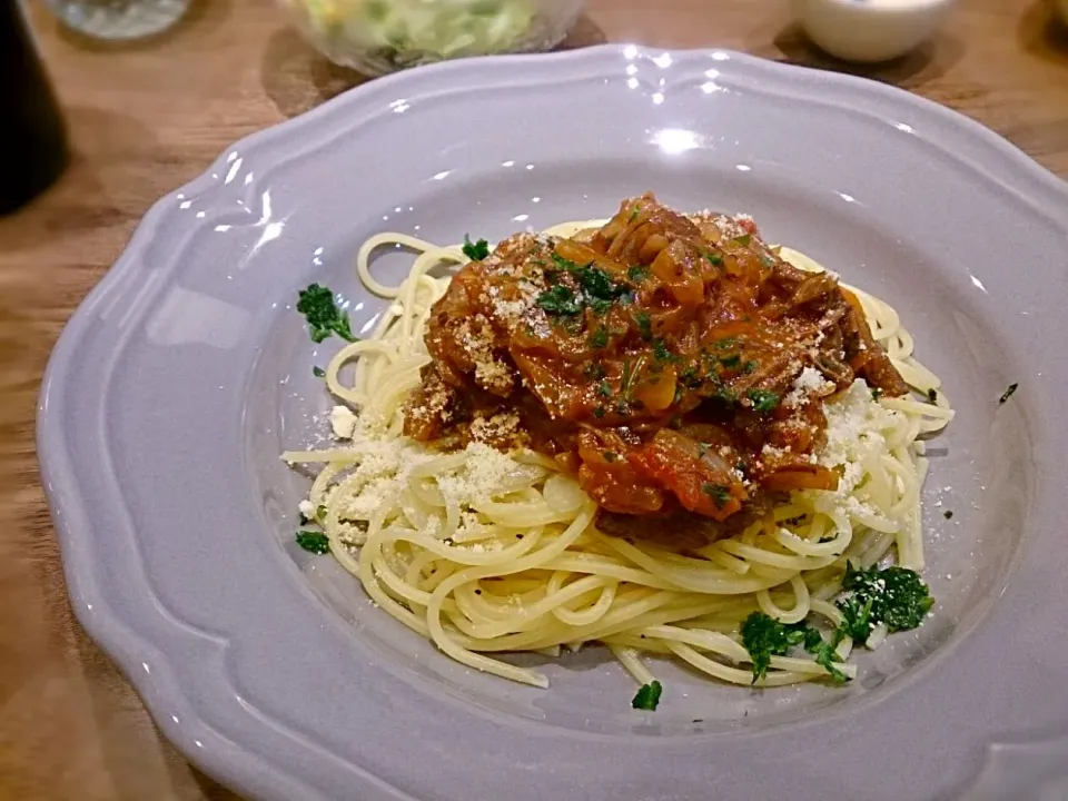 鹿のラグーのパスタ|古尾谷りかこさん