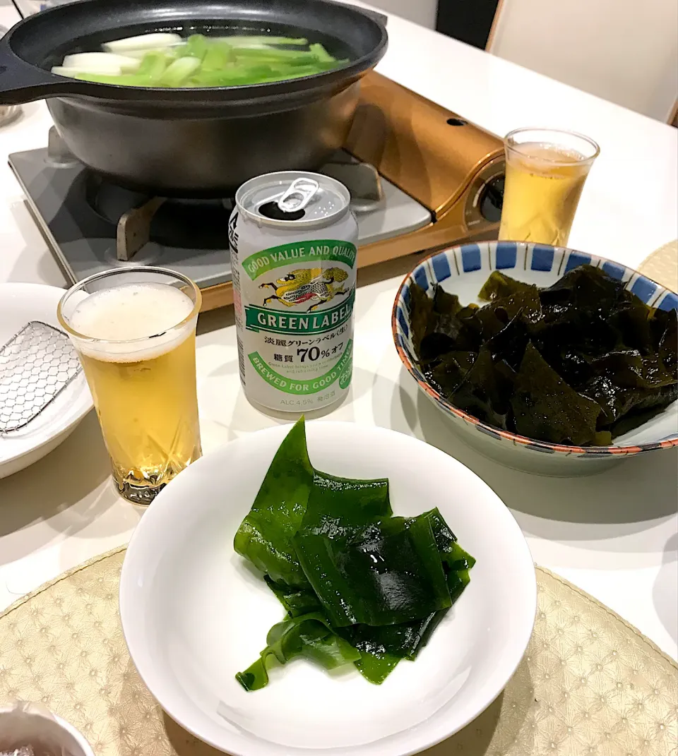 ワカメのしゃぶしゃぶ➰🍻😋|ナムナムさん