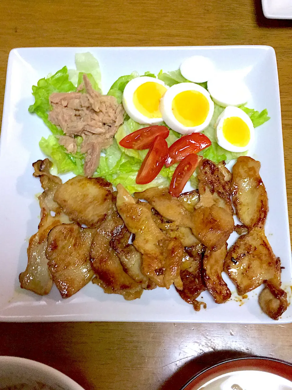 鶏むね肉にんにく醤油焼き|こばさん