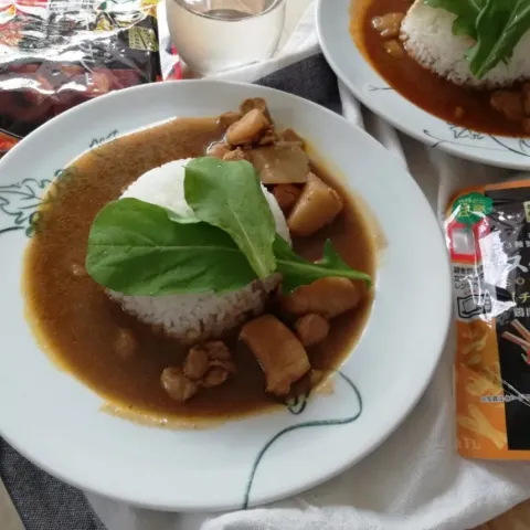 「スパイスカフェ　スープカレー（チキンスープ味）」を使ってみたSnapdishの料理・レシピ写真:日曜日のお昼はらくらく💖