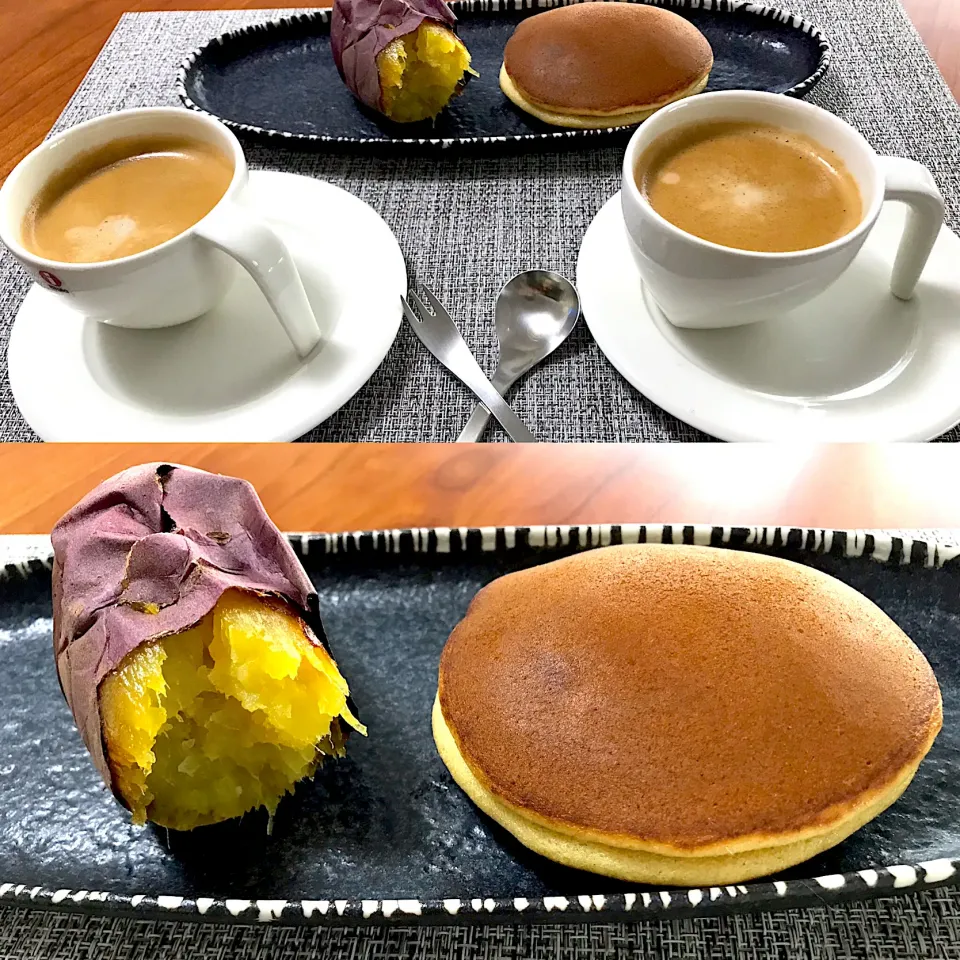 どら焼きと焼き芋のお茶会🍠|なお🅿️さん