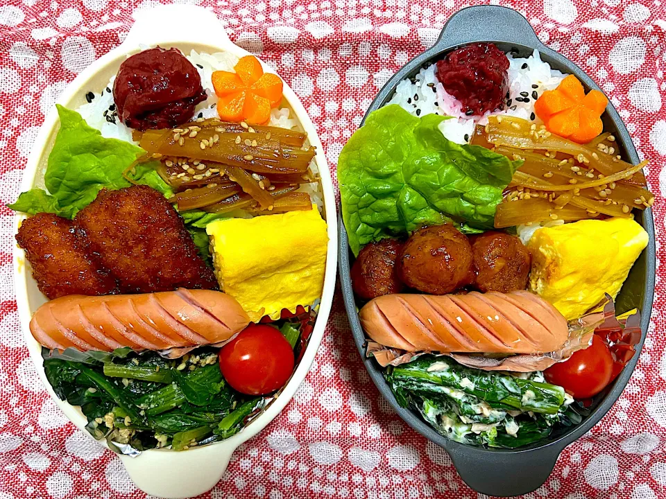 夫弁当🍱🍱セロリのきんぴら✨菜花のツナマヨ和え💛|ナナさん