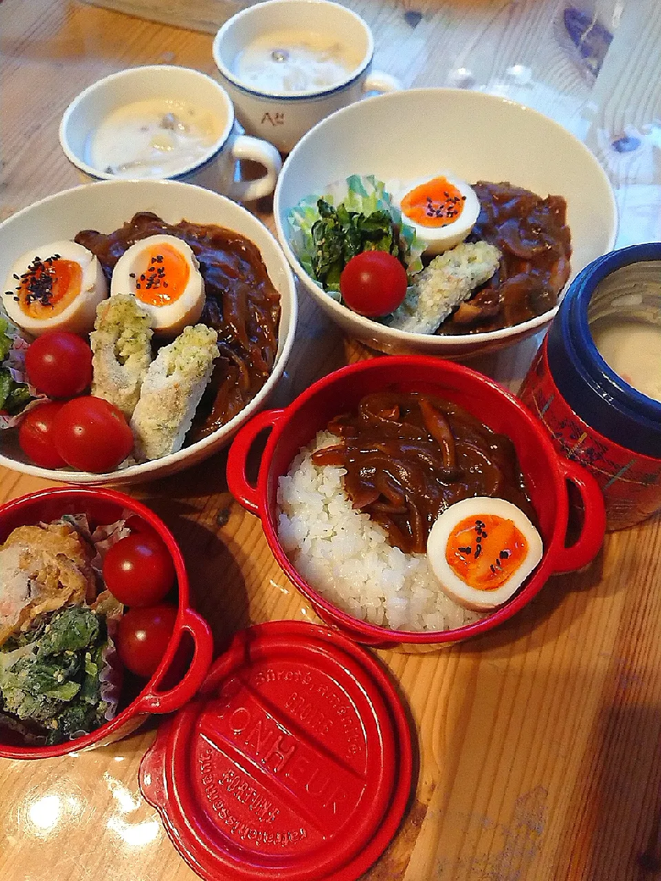 2020.3.16 置き丼🍚&自分弁当🍱|あずきラテさん