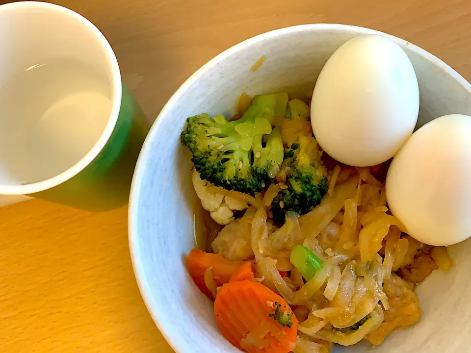 焼肉のタレで肉団子と野菜ミックス炒め|もとなつさん