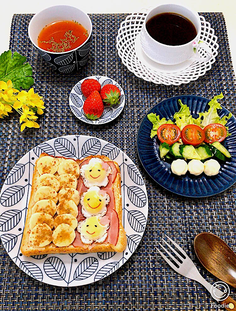 😊夫の朝ごはん😊|ちゃべさん