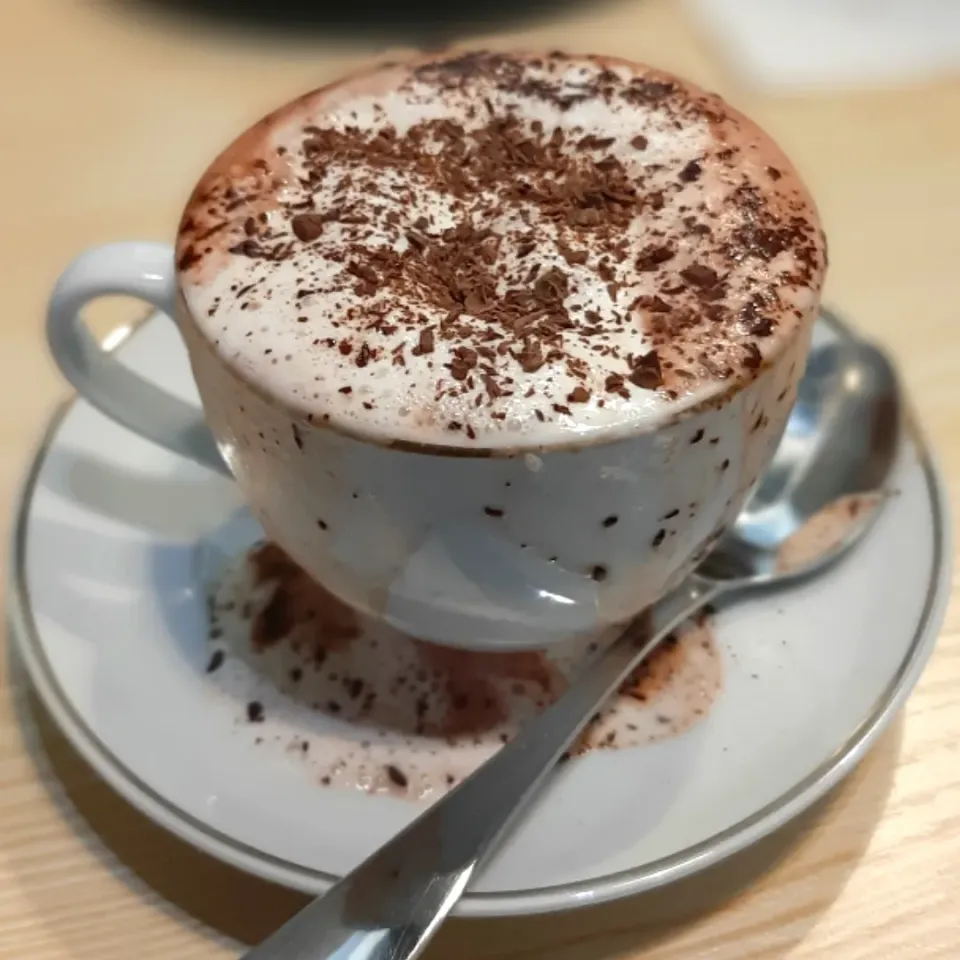 ☕ cappuccino with chocolate topping 🥰|ģřãçîöůşさん