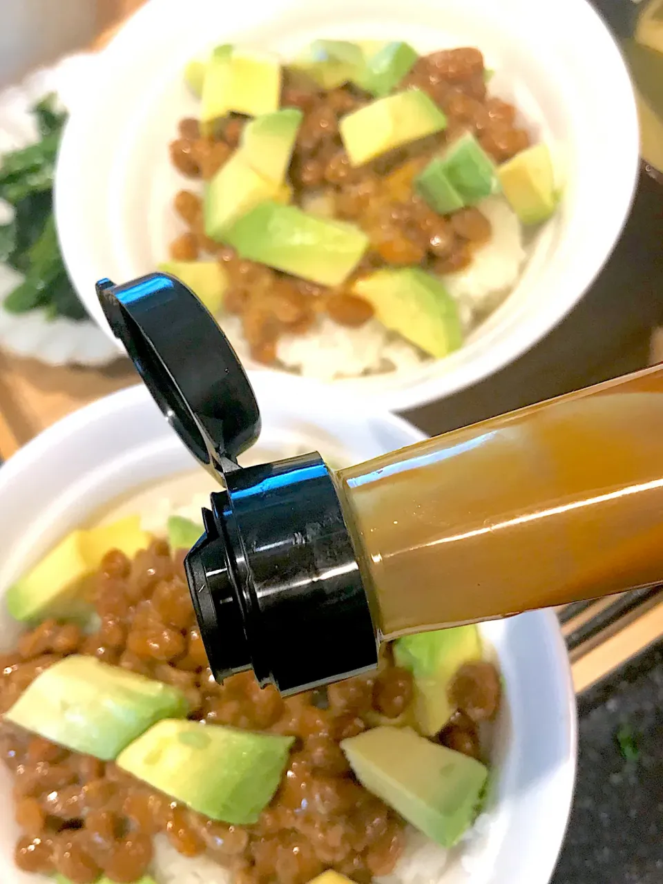 アボガド納豆丼、雲丹醤油かけご飯|シュトママさん