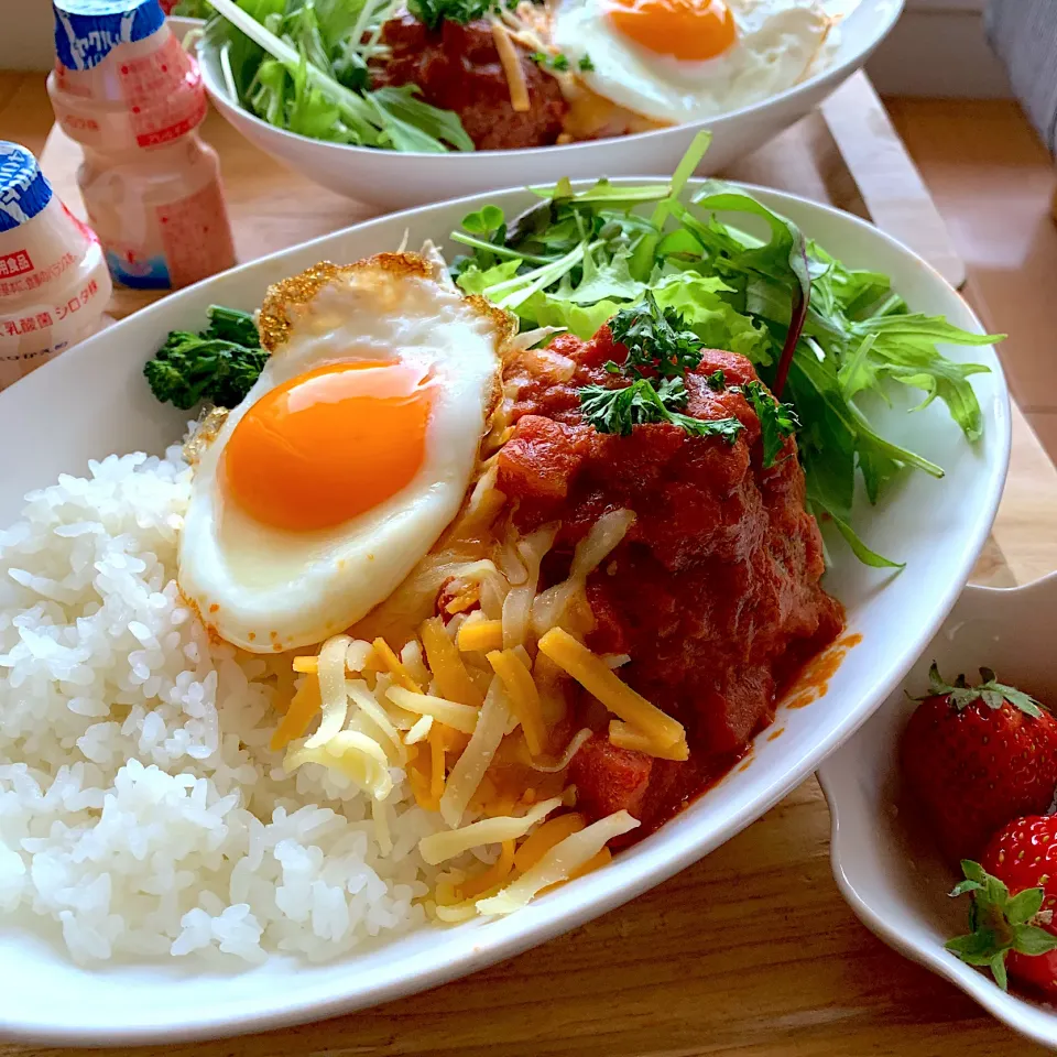 Snapdishの料理写真:ロコモコ丼|てんさん