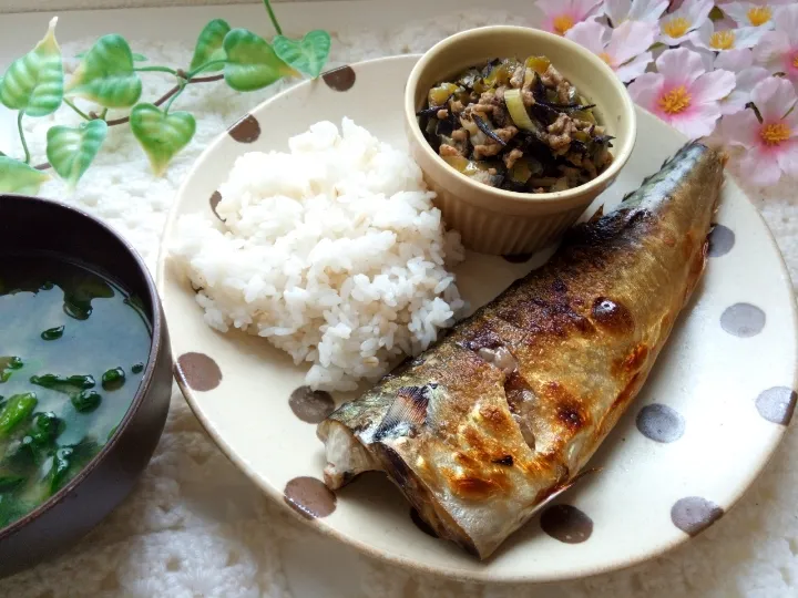 ✽サバの塩焼きランチ✽|＊抹茶＊さん