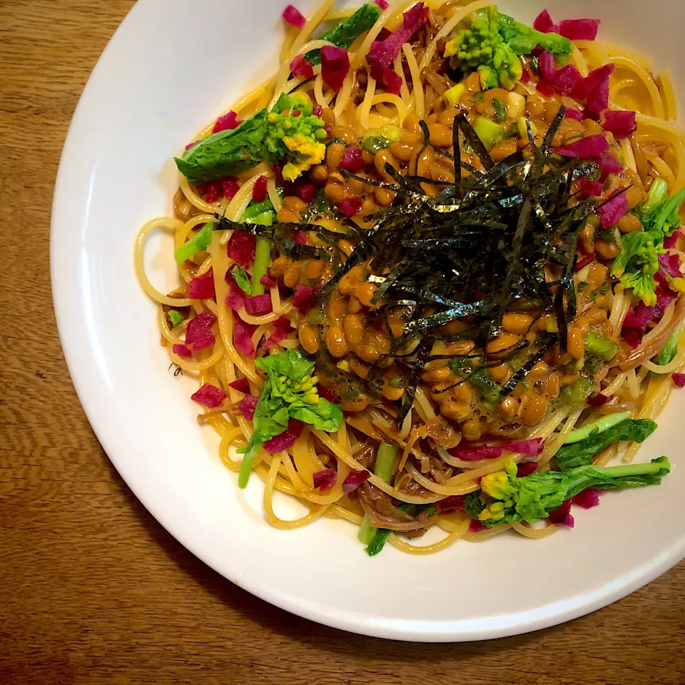 #vegan 
納豆パスタ|makiko_aさん