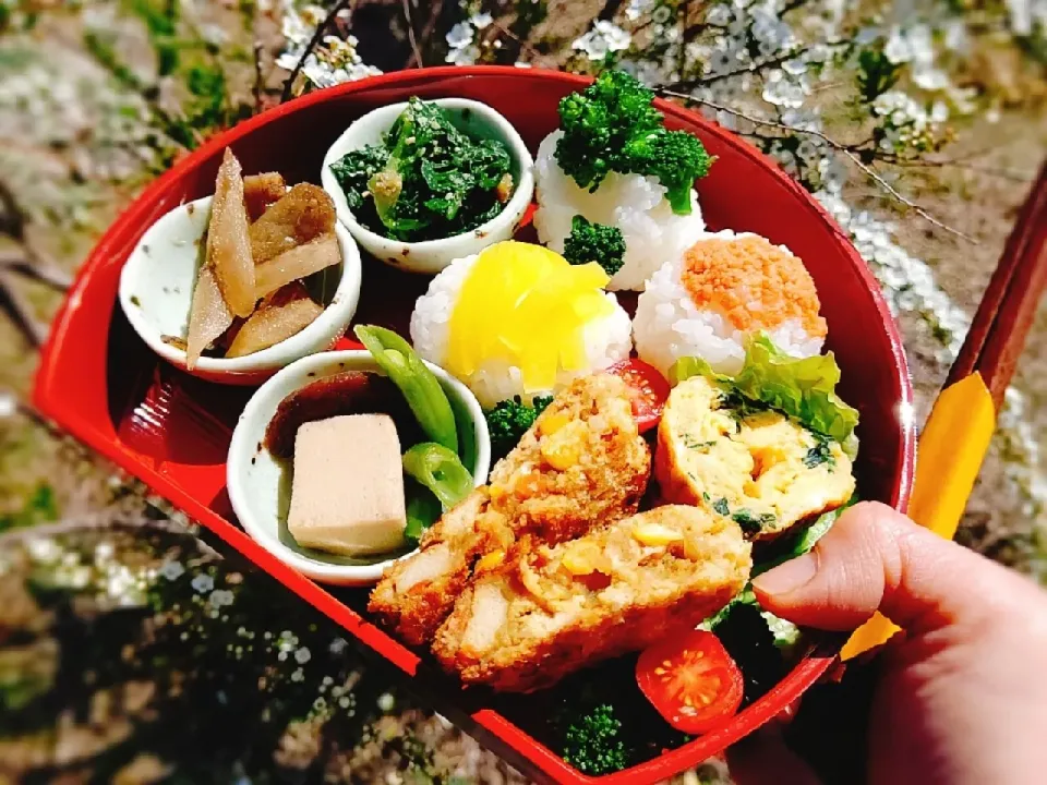 いつものお昼ごはんを🌸お弁当風にしてみました♪|Naomi Furuyaさん