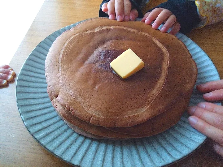 ✽黒豆の煮汁パンケーキ🥞✽|＊抹茶＊さん