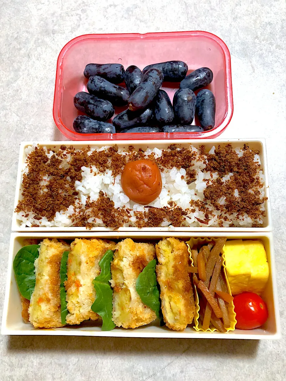 #コロッケ弁当#主人のお弁当|Ikuさん