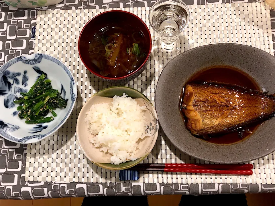 舌平目の煮付け定食|amiさん