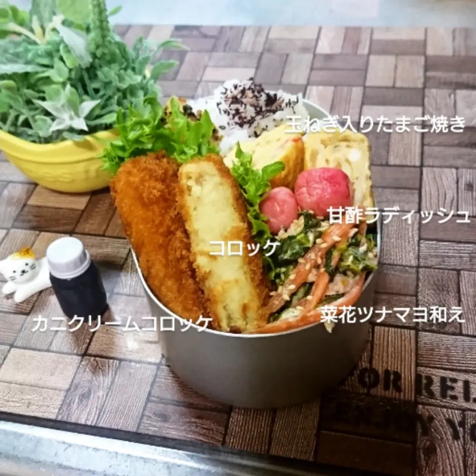 Snapdishの料理写真:コロッケ弁当 😋|fumi ◡̈⋆さん