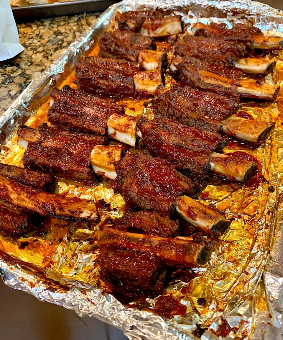 Oven Barbecue Ribs Slathered with homemade & delicious bbq sauce 👌😋|Alma's Home Kitchenさん