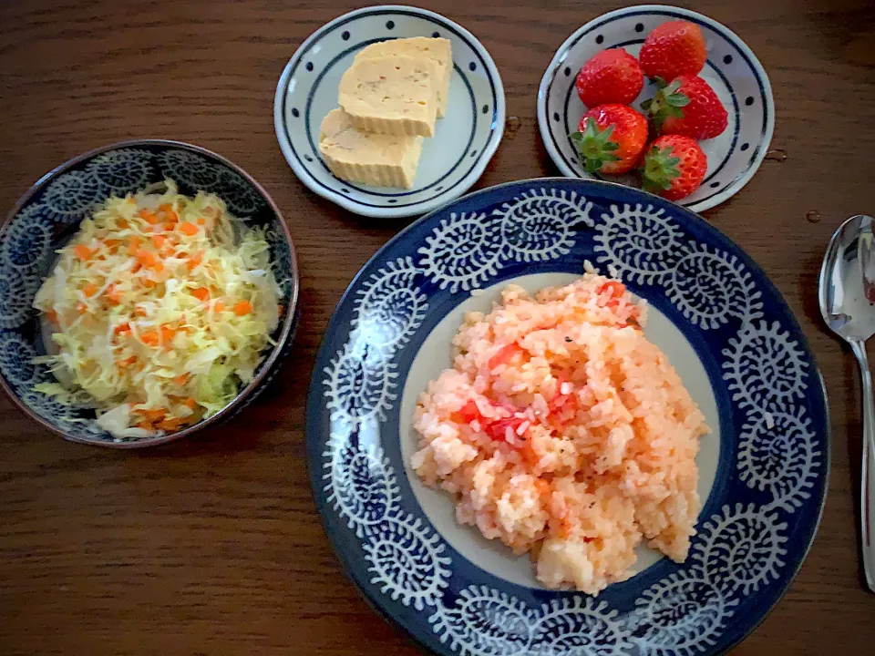 コールスロー🥗トマトライス🍅今日のお弁当20200320|rococoさん