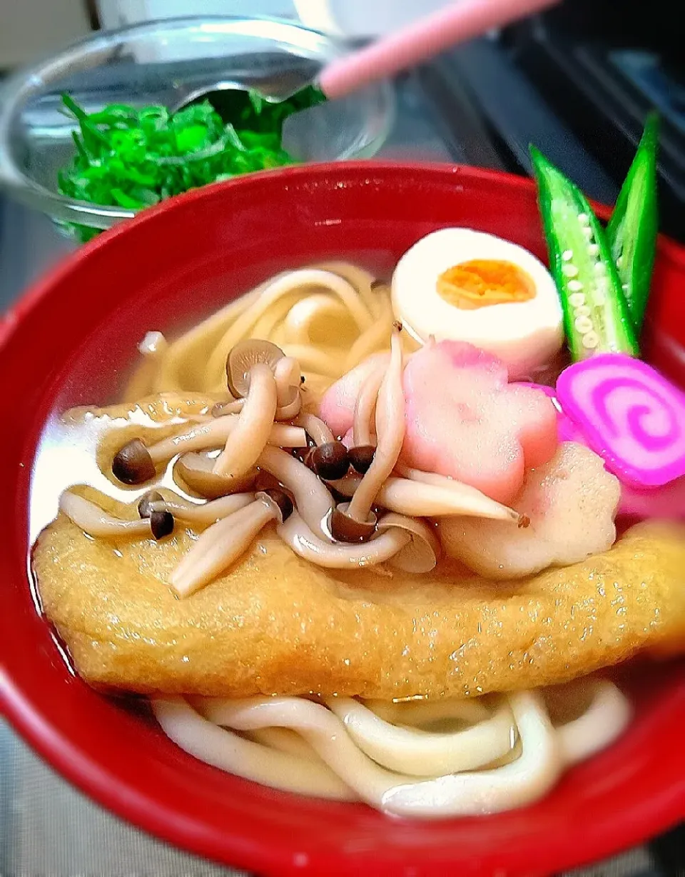 大きなお揚げのきつねうどん🦊～♪♪|砂糖味屋キッチンさん