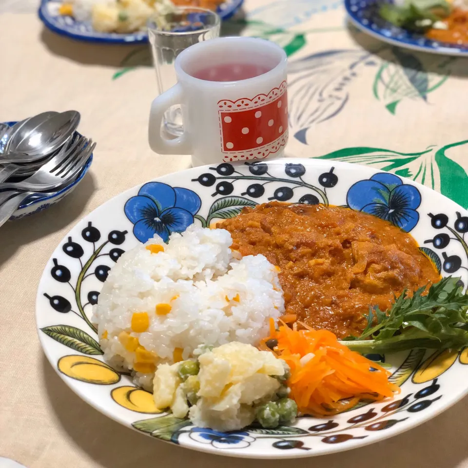 Snapdishの料理写真:Butter Chicken Curry／バターチキンカレープレート🍴|angiee♡さん