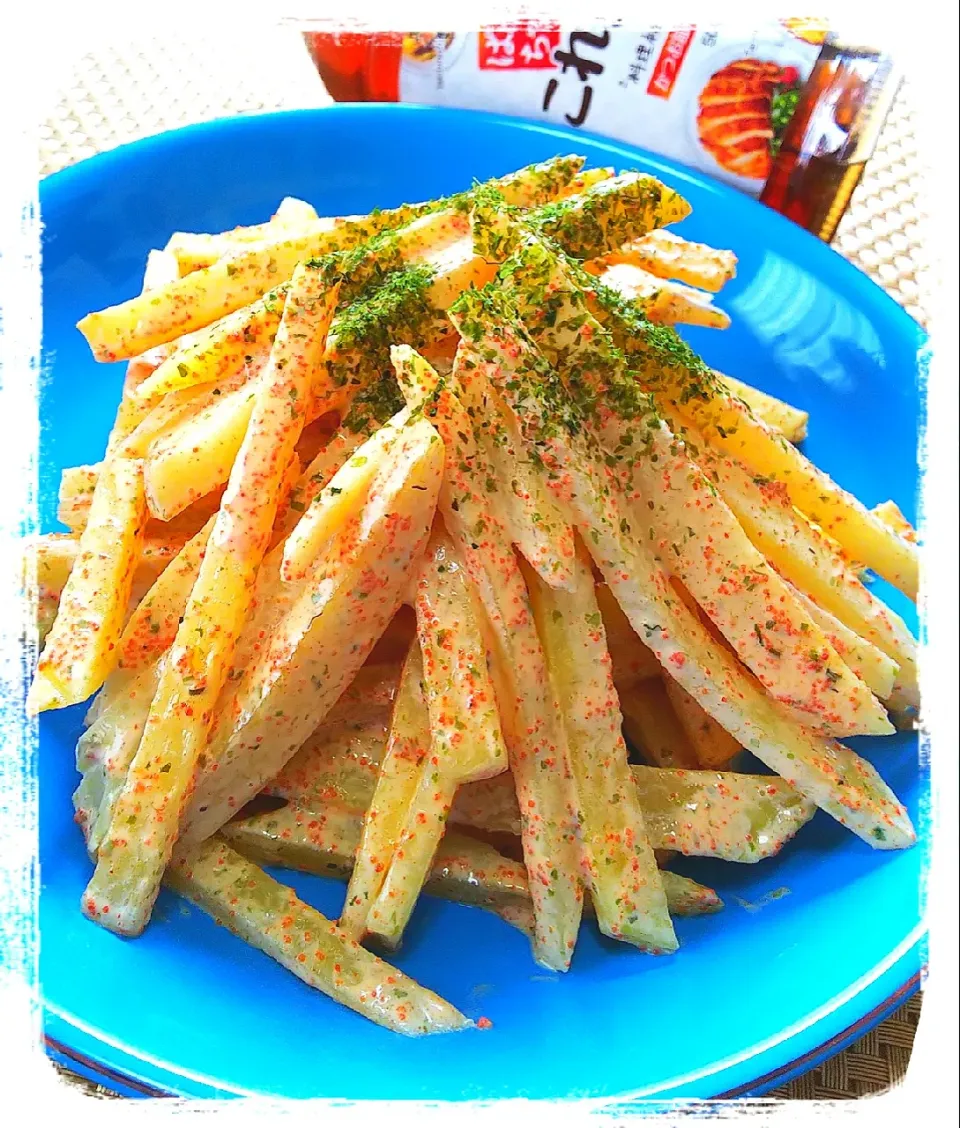 山本真希さんの料理 
シャキシャキ新しゃがのあかりマヨ和え|ひとみんΨ(*´∀｀)Ψさん