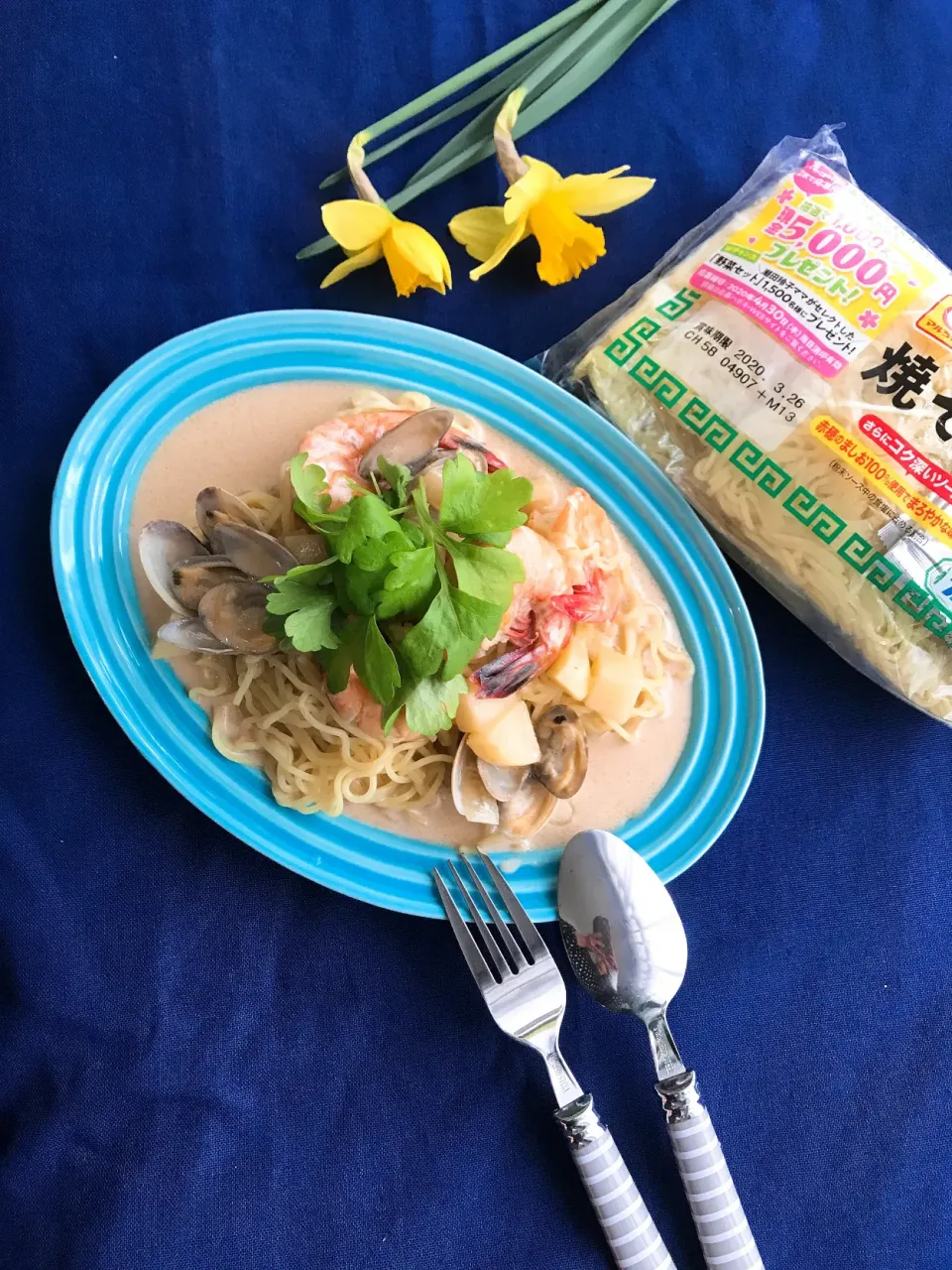 エスニック風スープ焼きそば|ひろこさん