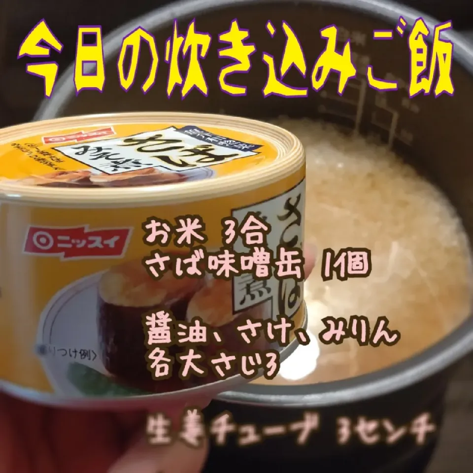 お魚食べたいけど、高い時は鯖缶が栄養もたっぷりで有能なので炊き込みご飯にしてみた奴！！！！！！|ひな吉さん