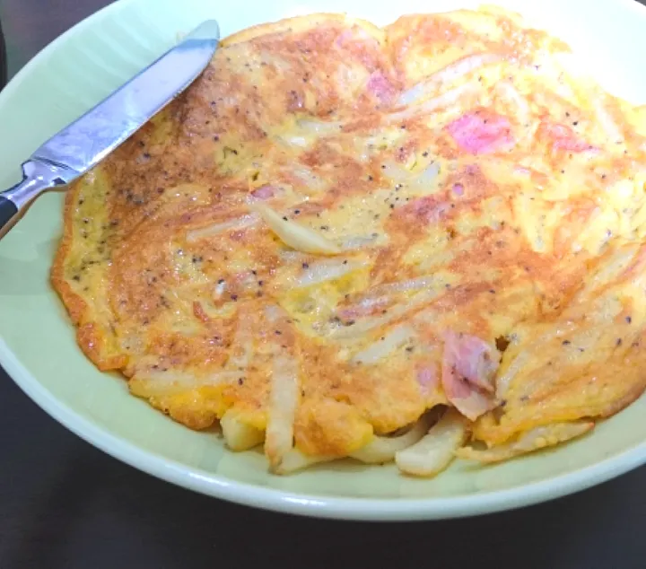 ベーコンポテトのスペイン風オムレツ|土鳩さん