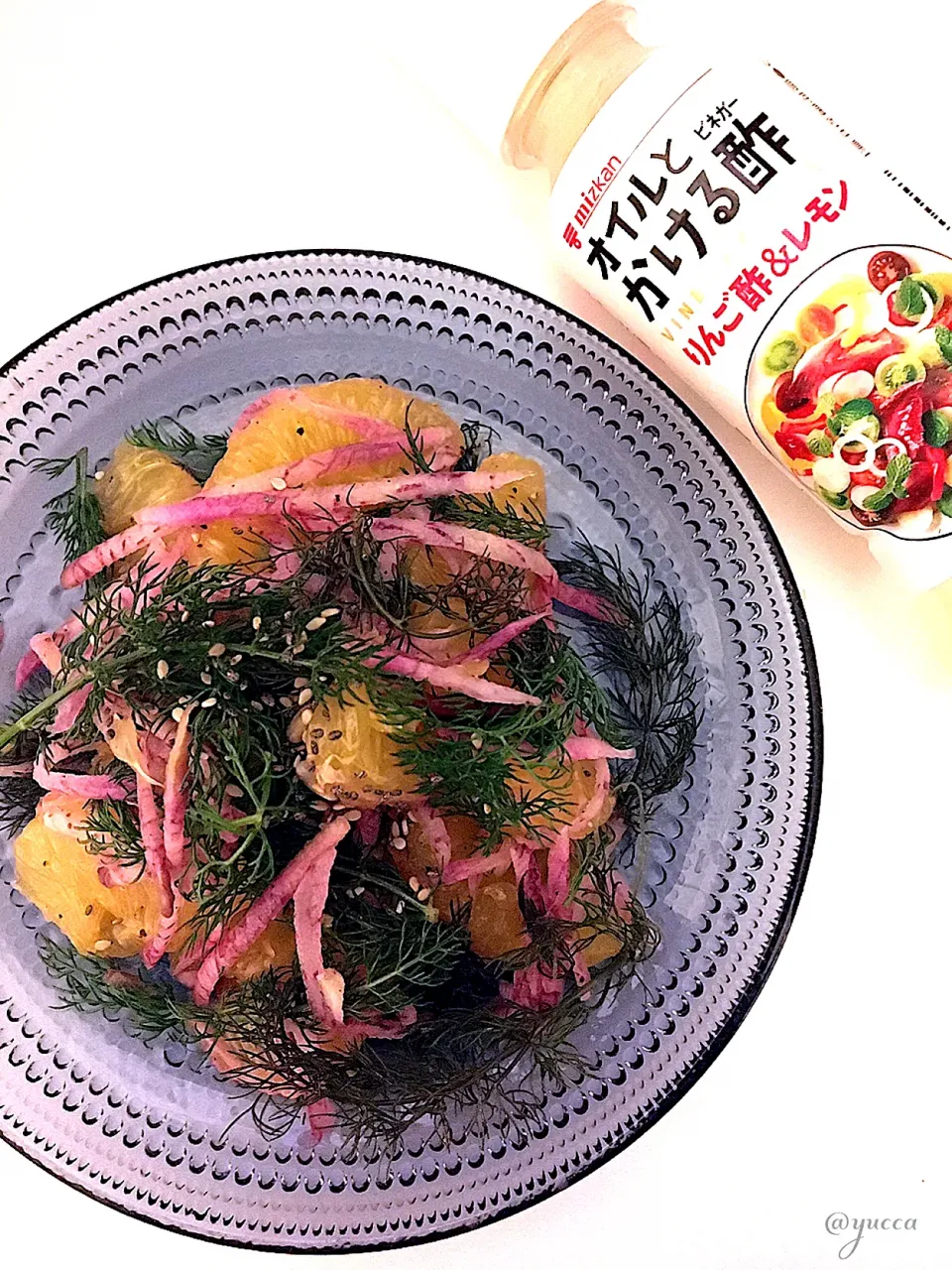 フェンネルと紫大根と八朔のサラダ🥗|yucca@さん