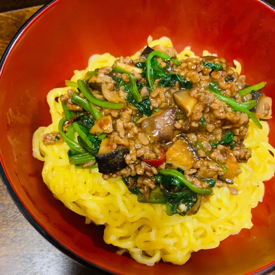 【ウチごはん】袋ラーメンで作る汁なし坦々麺的なもの|renさん