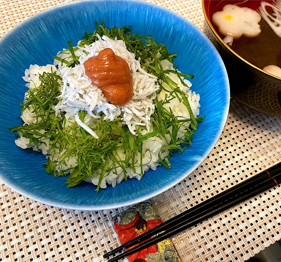 梅干しらす丼で昼餉|にゃあ（芸名）さん