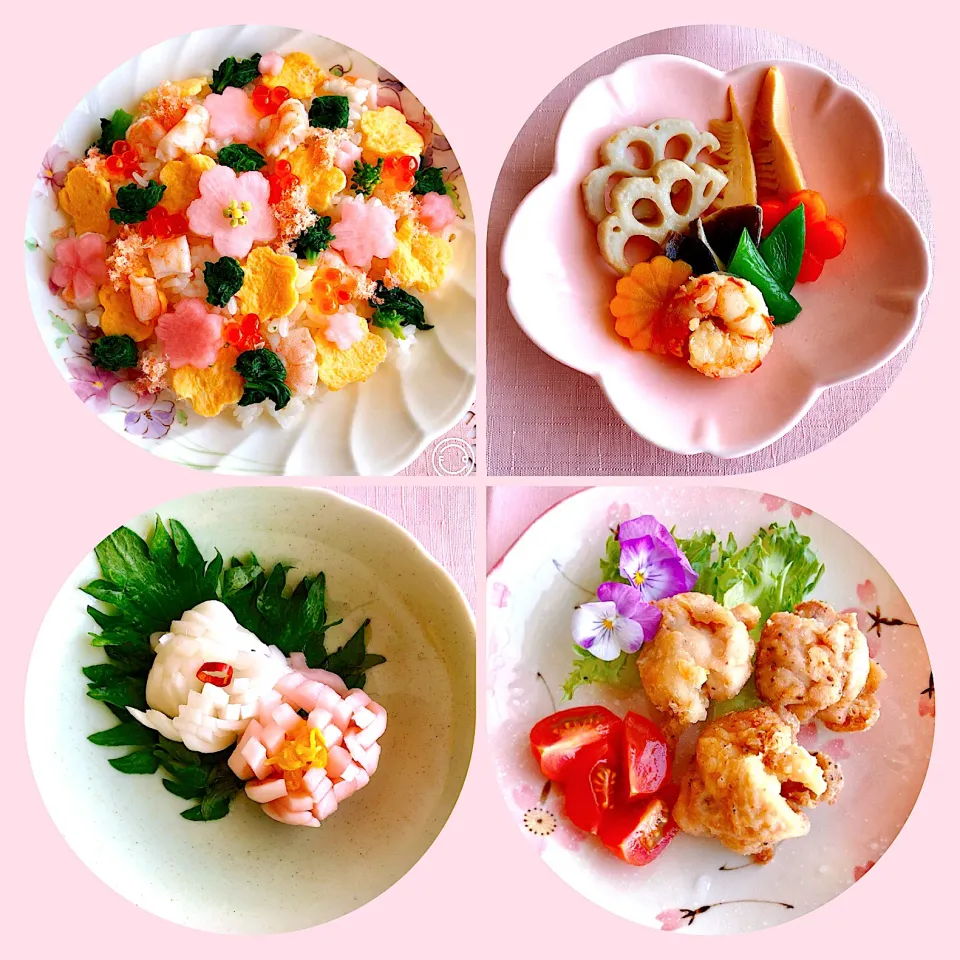 Snapdishの料理写真:🌸卒業お祝い会メニュー🌸|ちゃべさん