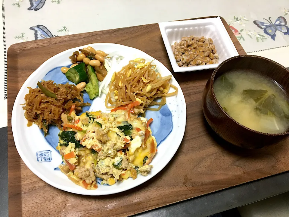 具沢山卵とじのご飯|みよさん