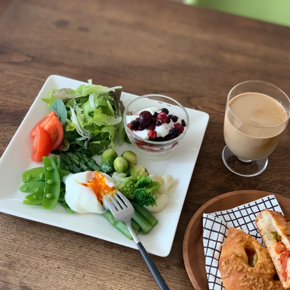 Snapdishの料理写真:今日の朝ごはん|ぺんぎんさん