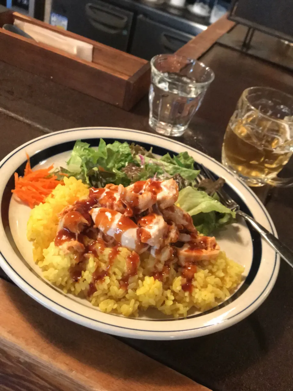 Snapdishの料理写真:CafeSoultreeのチキンオーバーライス🐔|りりぃさん