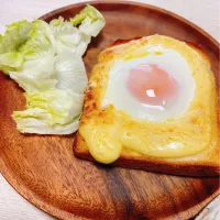 Snapdishの料理写真:マヨたまトースト|わさびまめさん