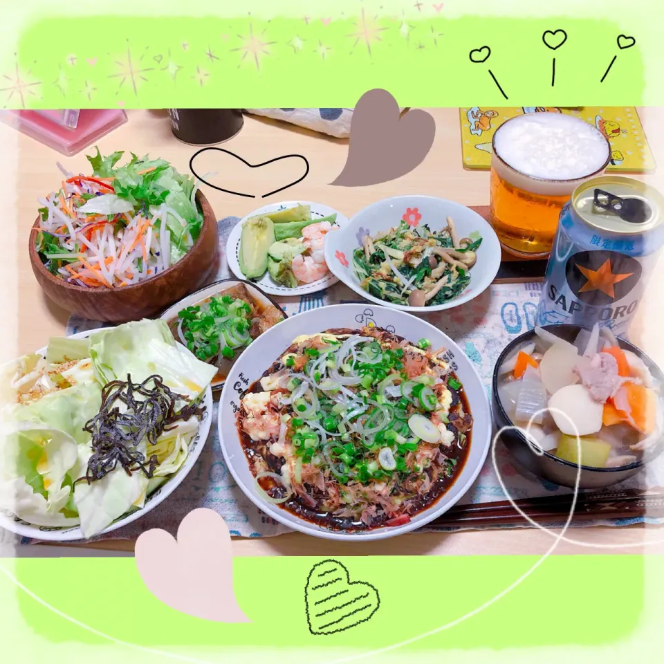 Snapdishの料理写真:３／２２ ｓｕｎ 晩ごはん🍴＊○°|rinaronarさん