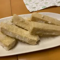 Snapdishの料理写真:こうや豆腐の唐揚げ|Katsuhiro Matahiraさん