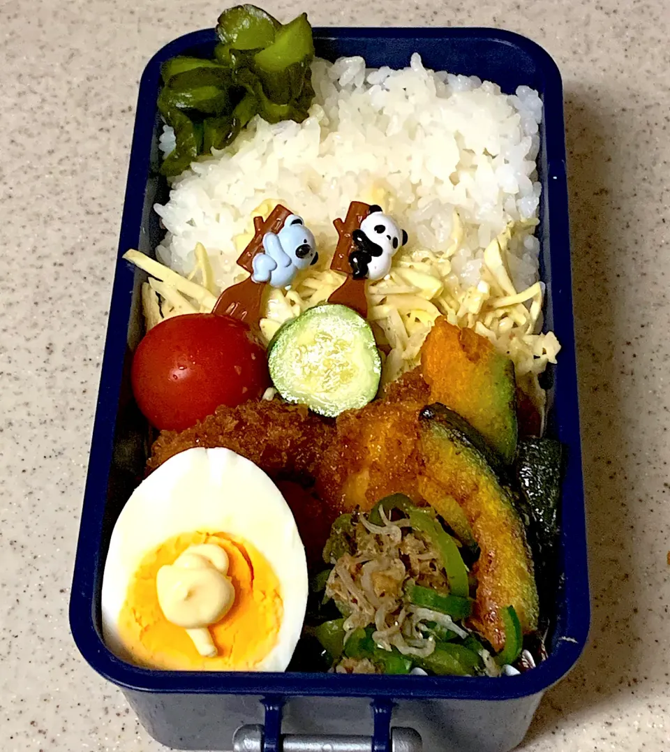 Snapdishの料理写真:甘辛チキンカツ弁当|besさん