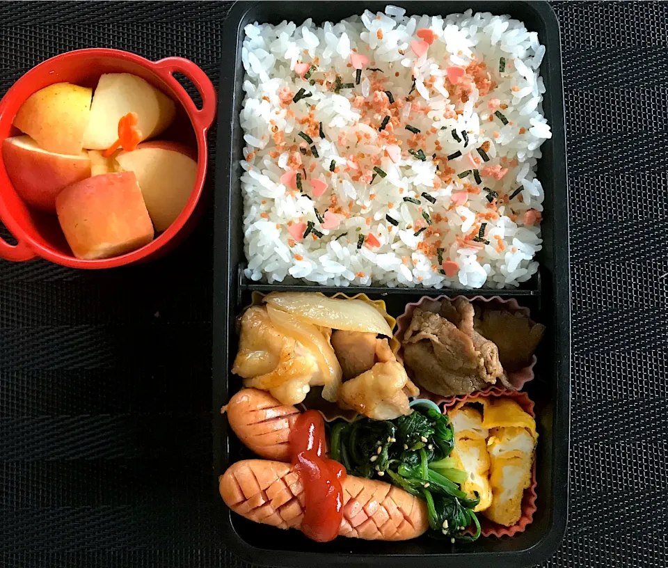 Snapdishの料理写真:3/23 高2男子お弁当　今日から月末まで学校再開✨|侑子さん