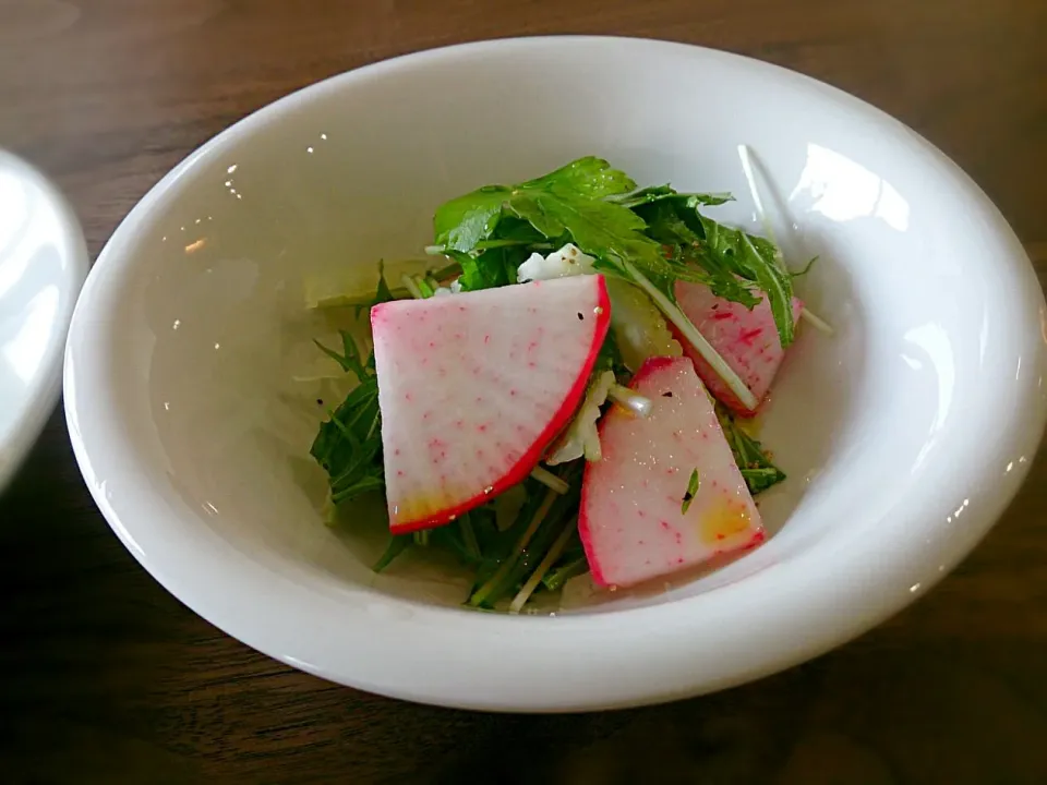 赤かぶとセロリ 水菜のサラダ|古尾谷りかこさん