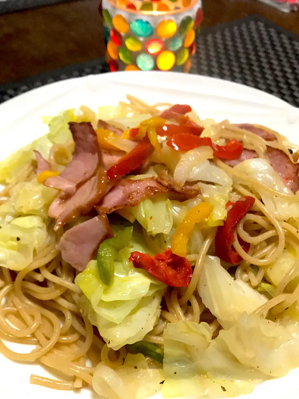 Snapdishの料理写真:春キャベツとショルダーベーコン🥓のパスタ|ま〜てぃんさん